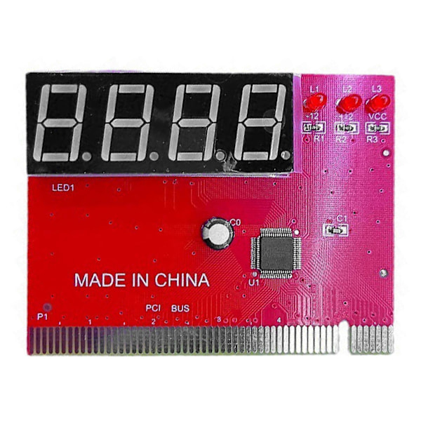 Computer PCI Testkort Bundkort LED 4-cifret Diagnostisk Tester Debug Kort PC Analyzer