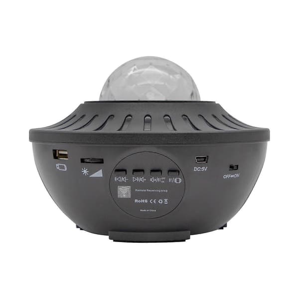 Stjerneprojektor LED Galaxy Lys / Natlys / Stjernehimmel Lampe Sort