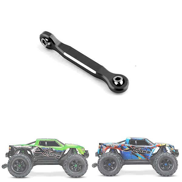 Styre-Servo-Kobling Tie Rod i Aluminiumlegering for 1/5 X- Xmaxx 6S 8S RC Oppgraderingsdeler, Svart