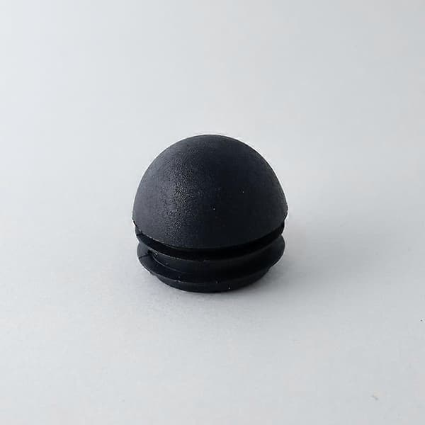 50 Stykker, 25 mm Endestykker til Runde Stolrør, Sort