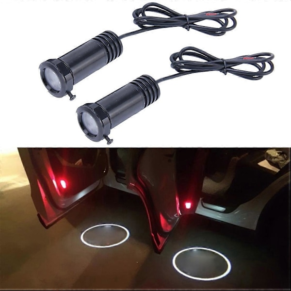 Laser Velkomstlys for Bildør med Porsche Logo (Par)