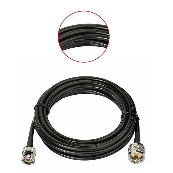 BNC Hann til Hann UHF Antenne PL259 Forlengelseskabel