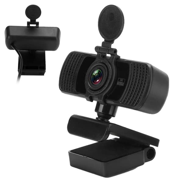 2K 1440P HD Webcam med indbygget mikrofon til live streaming på desktop-computere