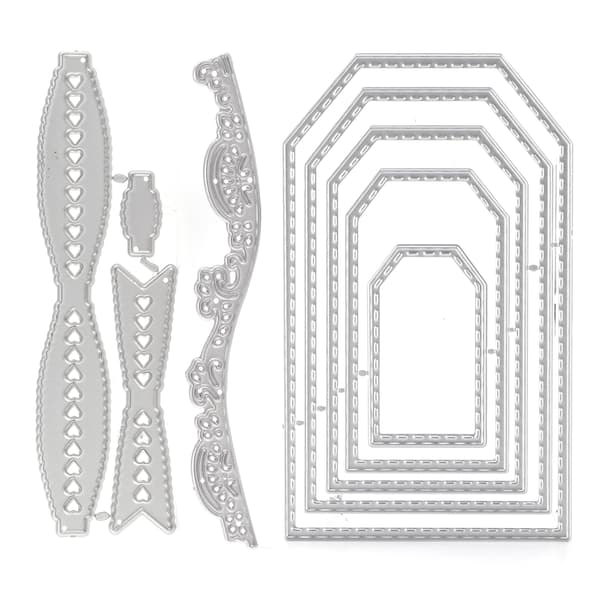 3 Pcs Carbon Steel Cutting Dies, Portable Scrapbooking Embossing Stencils for DIY Decor