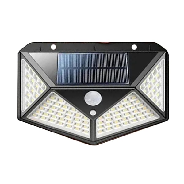 Utendørs solcellelamper 100LEDs Utendørs solcellelamper, Vanntette, Bevegelsessensor, 3 Lysmoduser