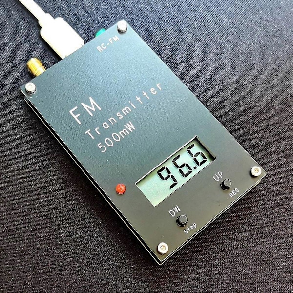 2000M 0.5W FM-sender LED-display Stereo Digital 76-108MHz til DSP-radio Broadcast Campus Radio