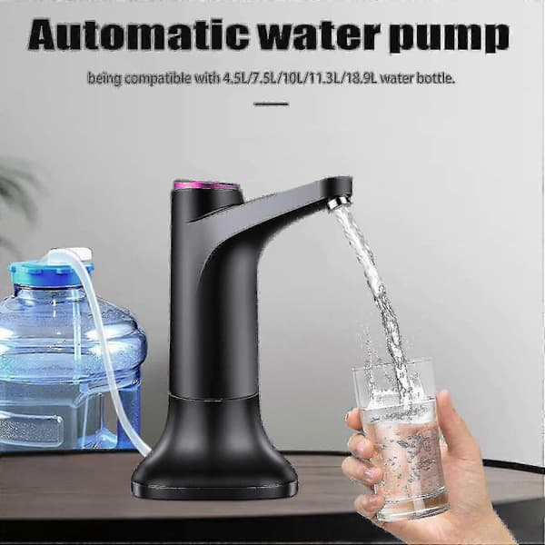 Elektrisk vattenpump med bas USB vattendispenser bärbar automatisk vattenpump