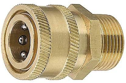 Trycktvättskoppling Adapter, Snabbkopplingssats, 3/8 till M22-14 Hane Hontråd