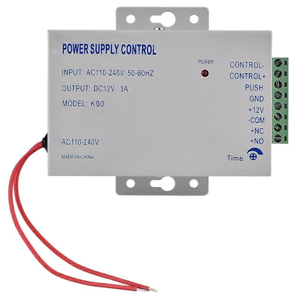 K80 Dør Adgangssystem Elektrisk Strømforsyning Kontrol DC 12V 3A Miniatyr Strøm/Elektrisk Lås Strøm/