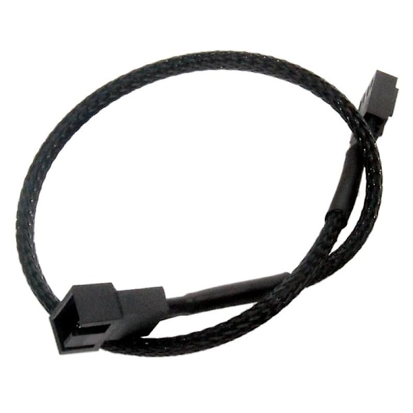 PWM-vifteforlengelseskabel - 11,8 tommers PC-vifteforlengelseskabel kompatibel med ATX-kabinett 3-pins og 4-pins kjølevifter. Slitesterk