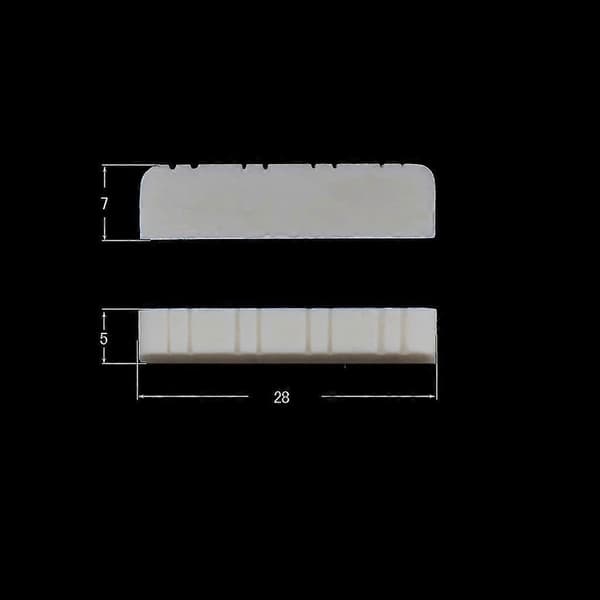 3 Stykker Bein Mandolin Oversadel For Diy Mandolin Erstatning 28x5x7mm