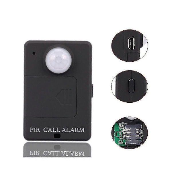 Mini Gsm Pir Alarm Bevægelsessensor Alarm Infrarød Trådløs Gsm Alarm Tyverisikring Bevægelsesdetektor