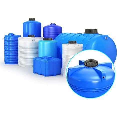 IBC-adapterlock s60x6 för 1000 liters tank, 3/4 tum