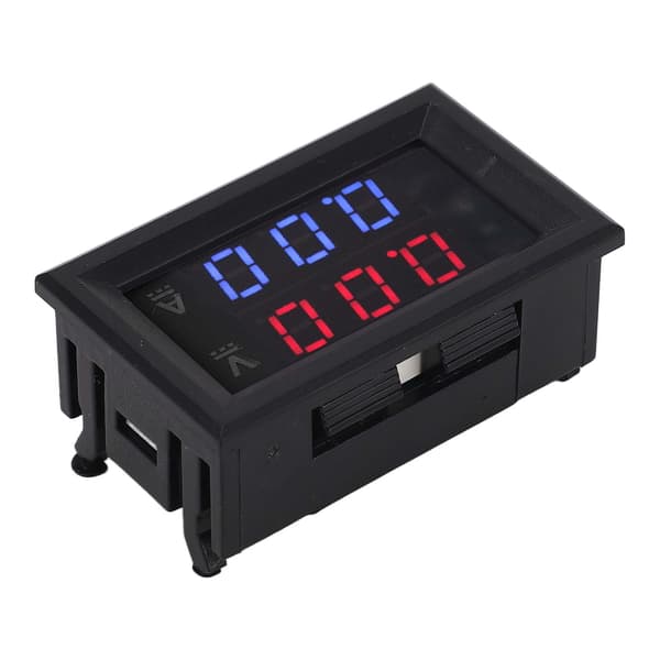 DC 0-100V 10A Digital Voltmeter Amperemeter, LED-skjerm Spenningsstrømmåler, Amperemåler for bilbatteri