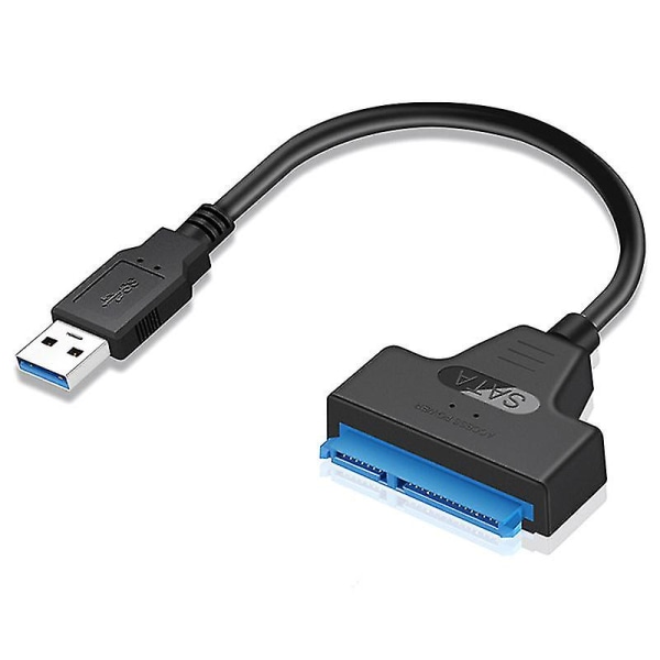USB 3.0 Sata Ssd Hdd Adapter Kabelomvandlare 2 Hårddiskledning 22 Pins USB 3.0 Sata-kabel Sata Till USB 3.0 Adapter Upp till 6 Gbps Stöd Extern H