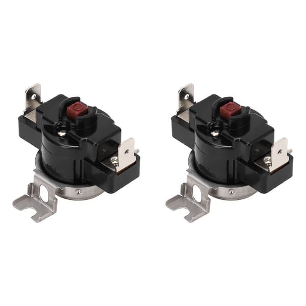2 stk. termostatkontakt manuel højeffekt U-formet kappe 25A 250V til termostat 60℃