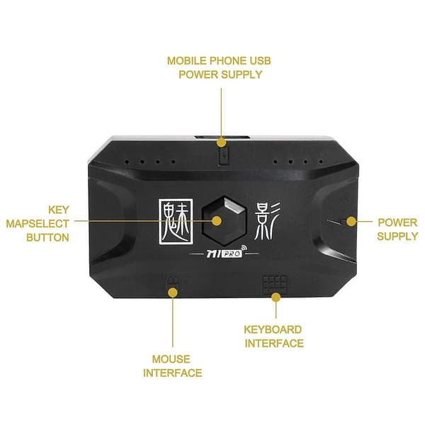 Plug and Play Gamepad PUBG Mobile Controller Gaming Keyboard Mouse Converter Bluetooth 5.0 för Android Adapter