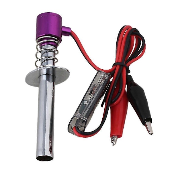 Glödlampa Starttändare Uppgraderad 6V -24V Elektronisk för Nitro RC Bil Lila