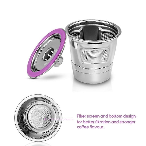 Gjenbrukbare K-kopper, Gjenbrukbare kaffekapsler, Påfyllbare K-kopper for kaffemaskin 2.0 og 1.0