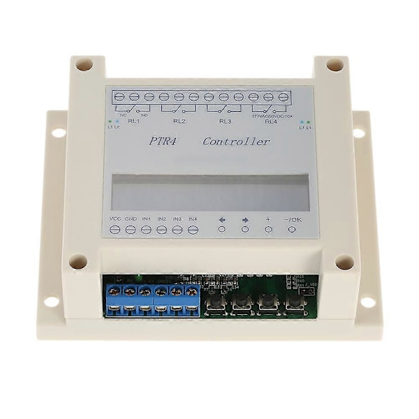 DC6-40V 4-Kanalers Programmerbar Digital Tidsrelä Timer Controller Fördröjningsbrytarmodul Oberoende Tidsstyrningscykel LCD-Display