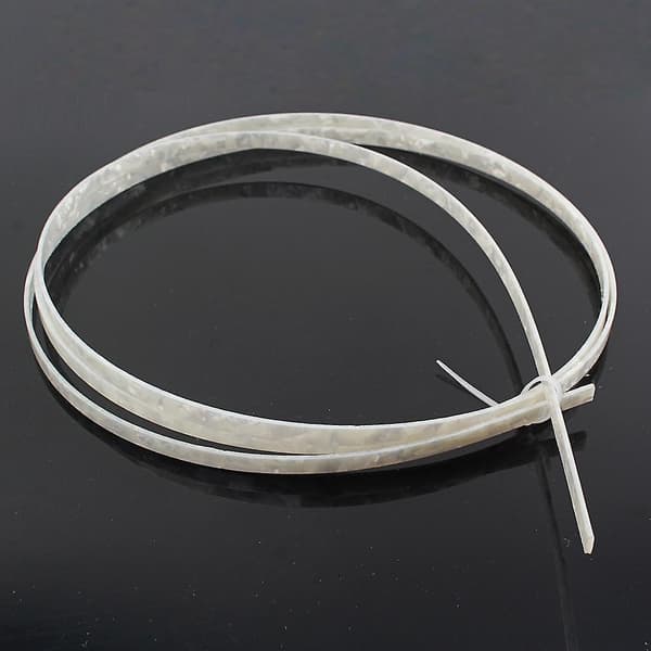 Celluloid Gitar Bass Ukulele Mandolin Binding Innlegg Hvit Perle