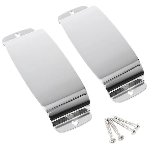 2 st JB-stil Gitarr Pickup Cover, Stål Pickup Cover för JB-stil Bas, Silver