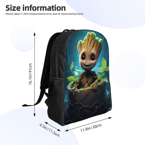 Jag är Groot Barnryggsäck Skolväska Grundskoleelever Bokväskor