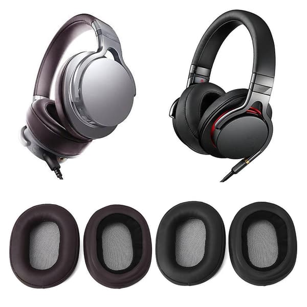 Erstatningsøreputer for Sony MDR-1RNC MDR-1R MK2 Hodetelefon Runde Kopper Øremuffer