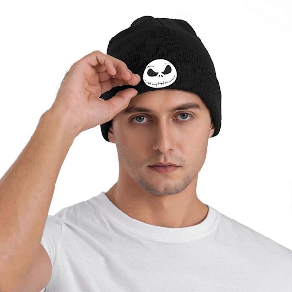 Mareridt Før Jul Vinter Beanie Hatte Klassisk Strikket Manchet Beanie Cap Daglig Varmt Hyggelig Skull Cap Blød Ski Hat Til Mænd Kvinder SortWWX379