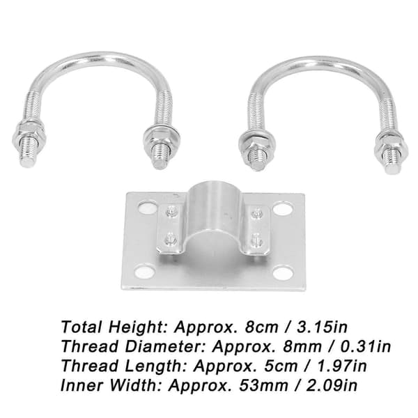 Høykvalitets BLG-JM-002 U-bolt glassfiberantenne U-klemme antennefestedeler