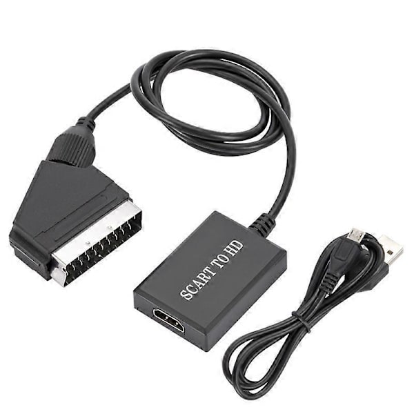 HDMI til SCART-kabel HDMI til SCART-adapter HDMI til SCART-konverter Videoadapter 2022