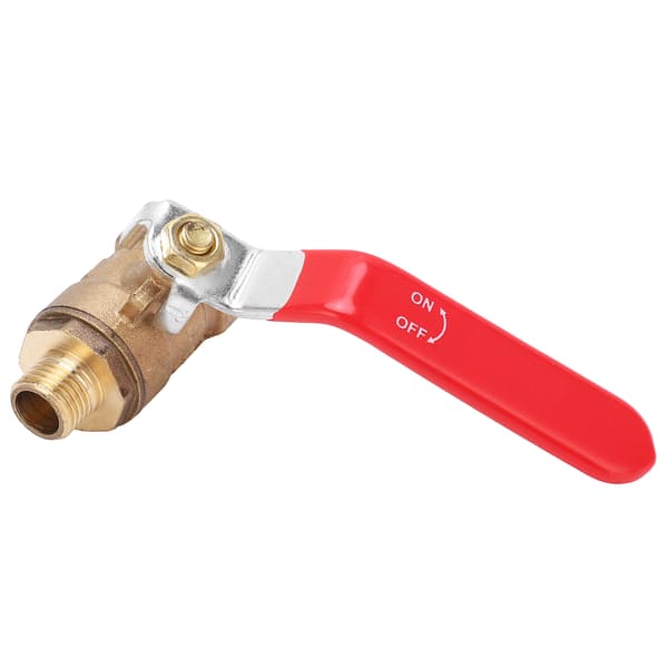 Air Compressor Ball Valve Cast Copper 1/2 Inch Internal Thread 1/4 Inch External Pipe Fitting Accessory