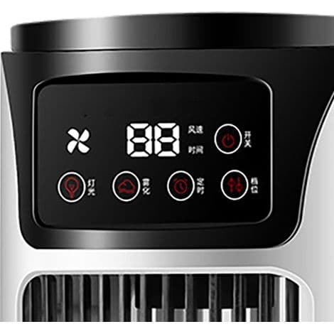 6-trins fordampende luftkøler ventilator – 6-timers timer – Stille drift – Til personlige og udendørs områder