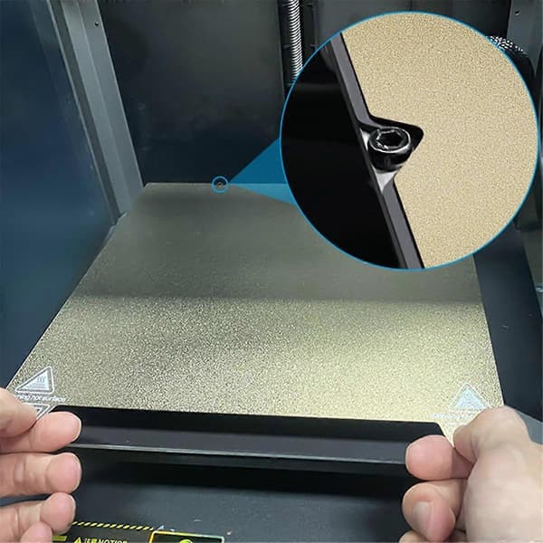 3D Printer PEI og PEO Ark Byggeplade, Opvarmet Sengeplatformsmåtte til K1 Max/ 3 S1 Plus/ 3 V3 Plus