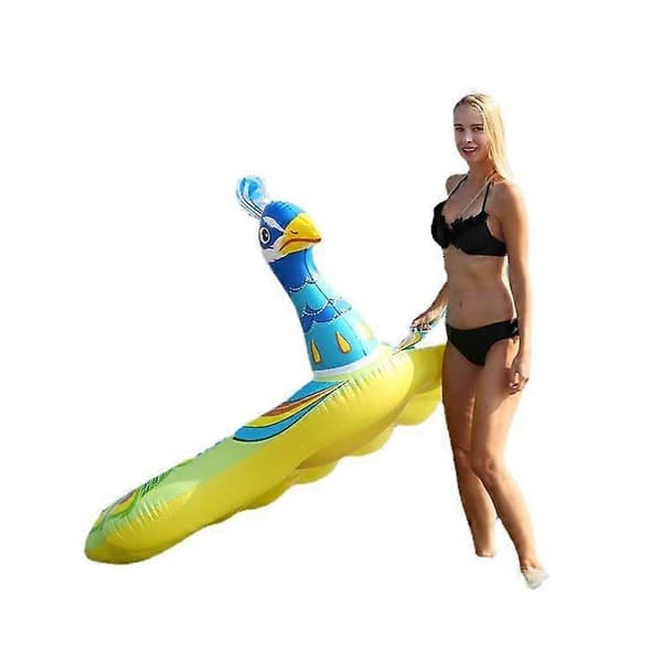 Påfugl Flyder Blå Oppustelig Pool Flyder 16 cm