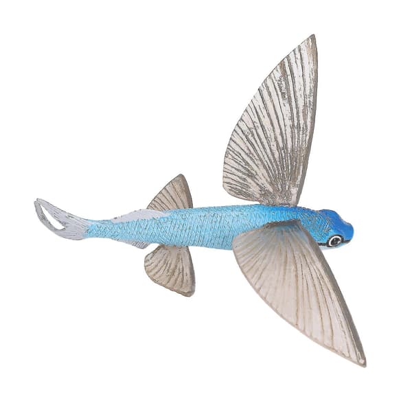 Elegant Flyvefisk Model - Håndmalet Havdyr Legetøj - Perfekt Gave Banmo