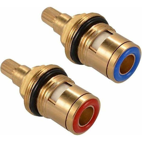 Keramisk Skivehode, Par Universal Erstatningskeramiske Kassetter For Kran, 1/2\" Kvartalsdreining 20 Hakk X 50mm