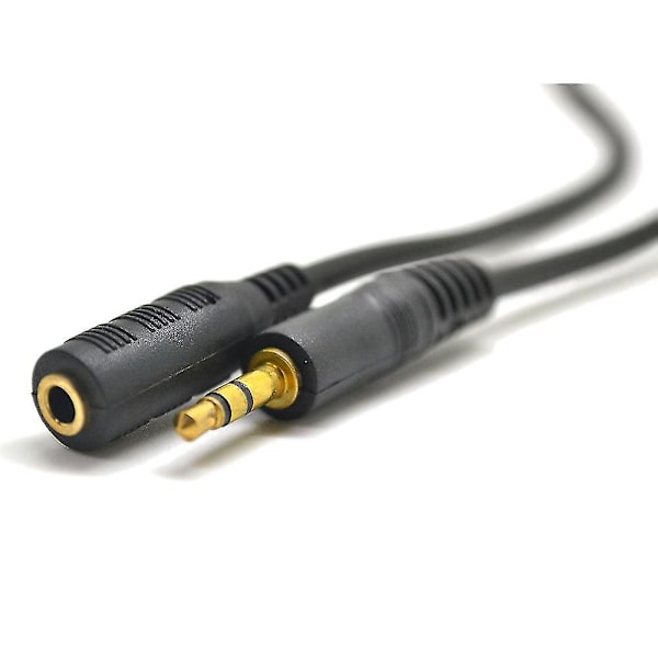Stereo Mini - Forlengelseskabel 15m 3,5 mm Stereo Mini Forlengelses Audiokabel Lang Kabel Svart
