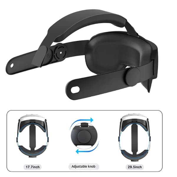 Hodebånd for Quest3 VR-headset Dekompresjonsbrakett Justerbar Elite-stropp Hodebånd for Quest 3 VR-tilbehør