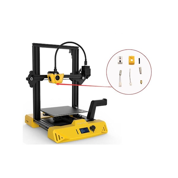 3D-printerdeler Hotend Ekstruderhode Dysse Termistor Oppvarmingsstang Oppvarmingsblokk og Silikonhylse Artillery Hornet