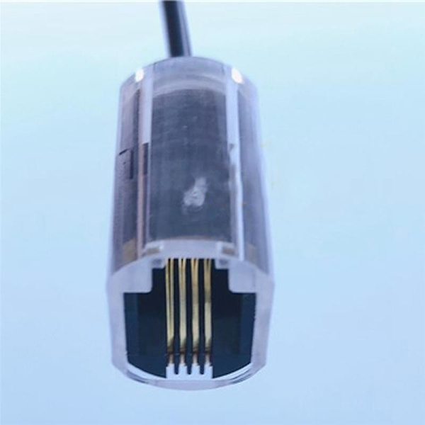 6 stk. Telefonledningssnor RJ9 4P4C 360 Graders Udvidet Roterende Anti-T-Vinkel Sort Telefonledning
