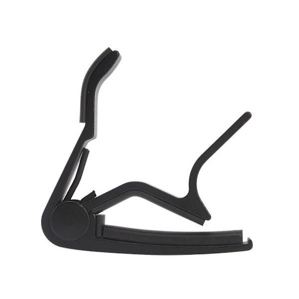 One Hand Hurtig Skift Capo til Guitar - Sort