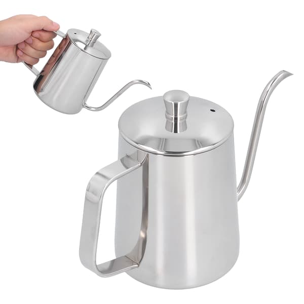 600ml Gooseneck Kettle 304 Stainless Steel Pour Over Coffee Maker for Home Kitchen