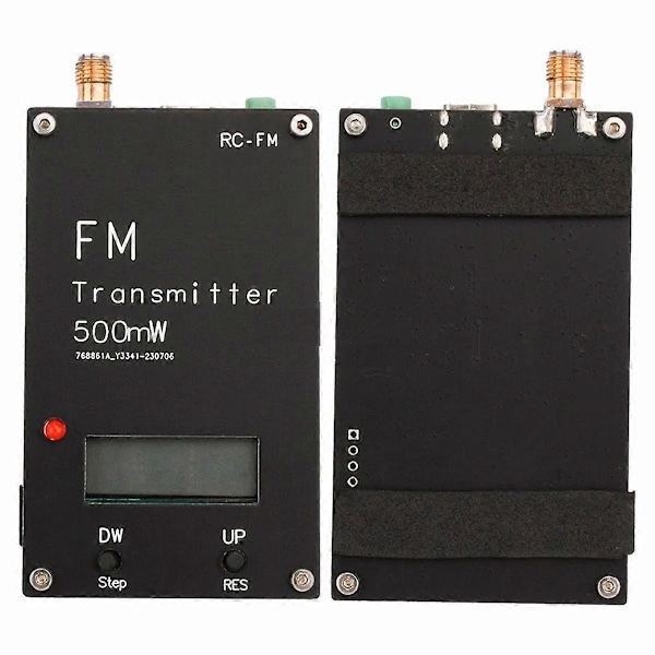 2000M 0.5W FM-sender LED-display Stereo Digital 76-108MHz til DSP-radio Broadcast Campus Radio