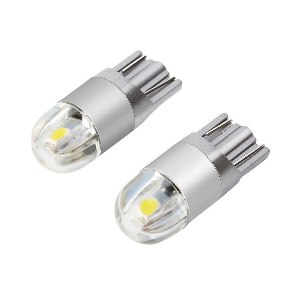 10 stk 6000K Canbus T10 168 194 W5W Kuppel Lysplate Side Marker LED Lyspære Hvit