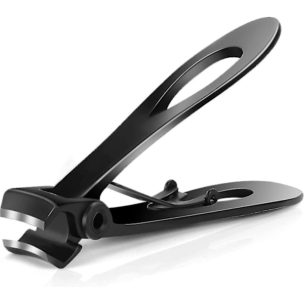 Nail Clippers Stainless Steel Fingernails And Toenails Clipper Thick Cutters Ultra Wide Jaw Opening Nail Cutter Trimmer For Men&women - Black