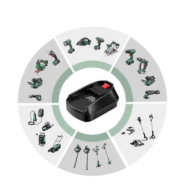 Adapterkonverter BOSB18C Bruk Kompatibel Bosch 18V Li-Ion Batteri BAT618