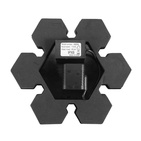 Solcellsdriven fontänpump för fågelbad, solpanelkit, vattenpump för utomhusbruk, dränkbar pump