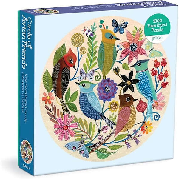 Galison Circle of Avian Friends Rund Pussel (1000 Bitar)