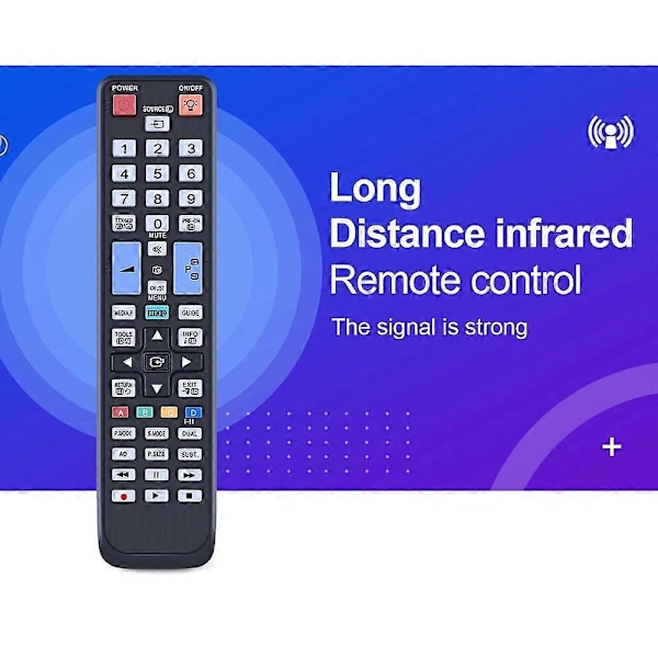 BN59-01015A Fjärrkontroll för Samsung TV Batteridriven Ergonomisk Ersättning TV